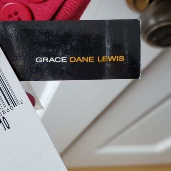 NWT GRACE DANE LEWIS RED BLAZER JACKET SIZE 10 OFFICE HOLIDAY HUNGER GAM… - Picture 11 of 11